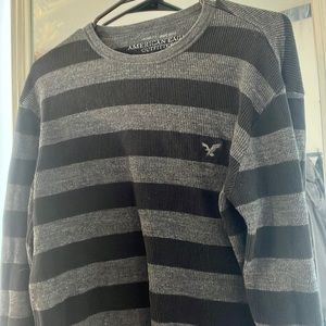 2000s american eagle striped long sleeve